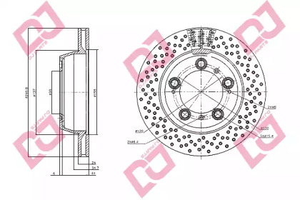 Тормозной диск DJ PARTS BD1786